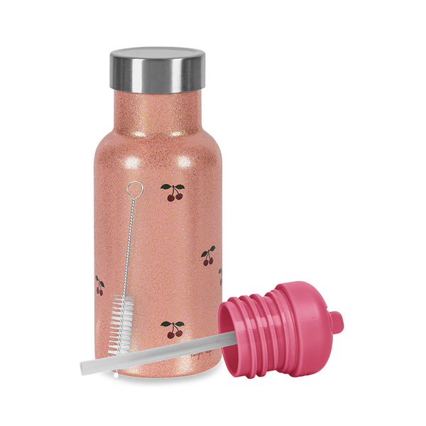 Thermo drinking bottle Cherry Glitter