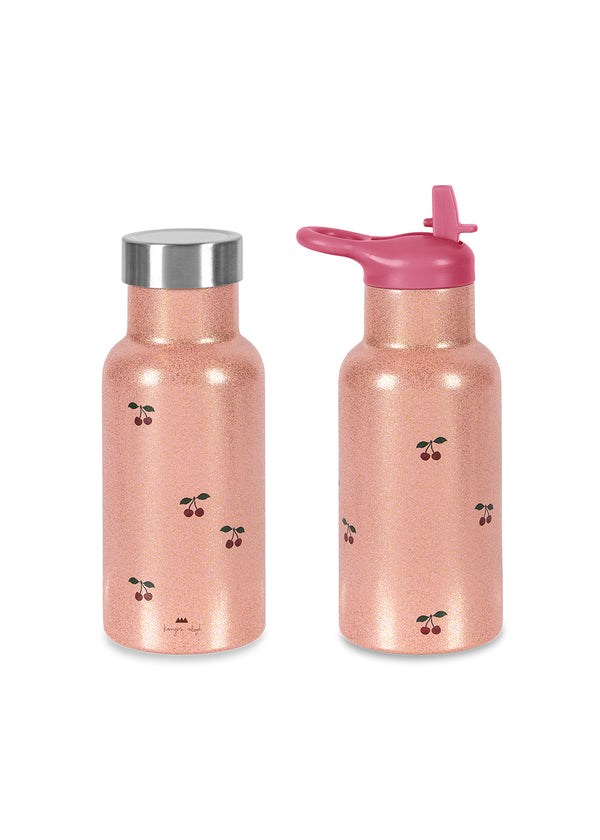 Thermo drinking bottle Cherry Glitter