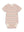 Basic short-sleeved bodysuit, striped tricolor