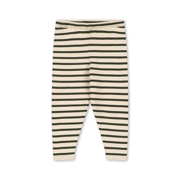 Konges Sløjd Leggings Buma Stripe Verti aus gerippter Bio-Baumwolle