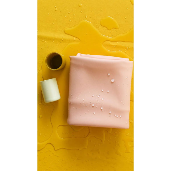 Activity & Floor Protection Mat Silicone Leather Roam Square Peach/Green