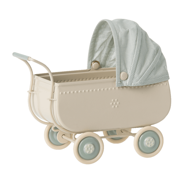 Maileg Kinderwagen Mikro Blau | Puppenhaus-Zubehör | Beluga Kids