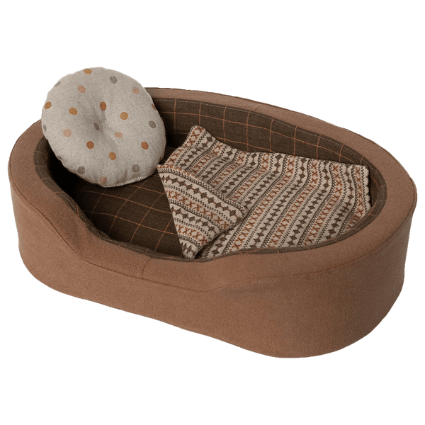 Maileg dog basket brown