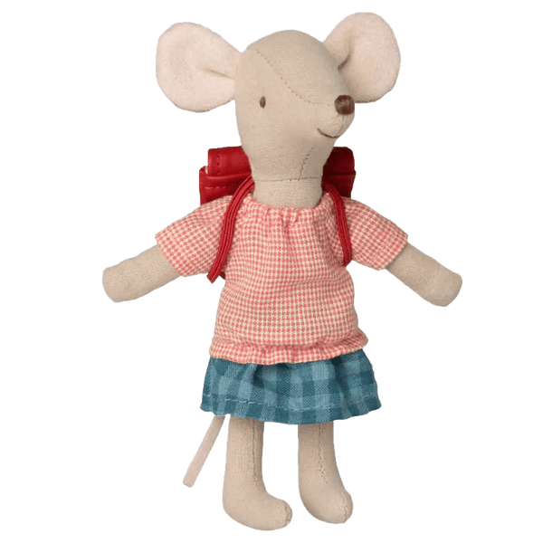 Tricycle souris Big Sister avec sac rouge