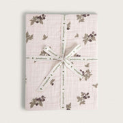 Muselin fitted sheet 70x140cm Blackberry
