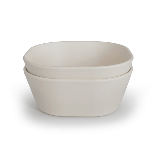 Set of 2 bowls Square Ivory