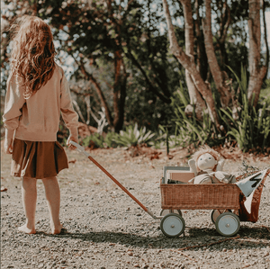 Handgeflochtenes Rattangeflecht des Olli Ella Wonder Wagon