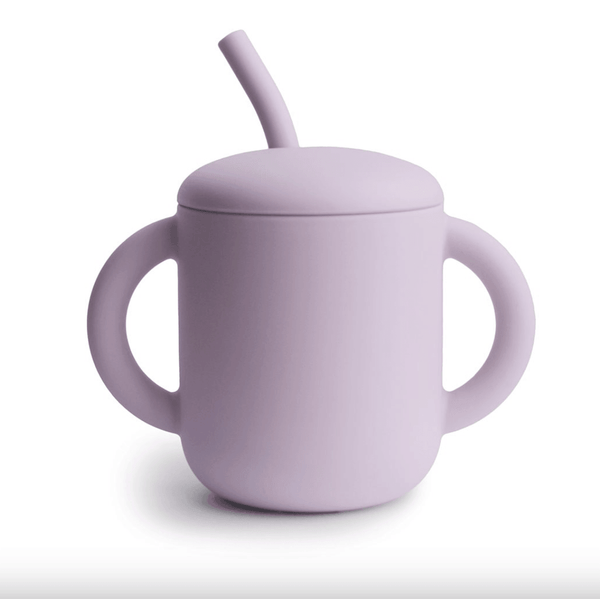 Silicone training cup Lilac