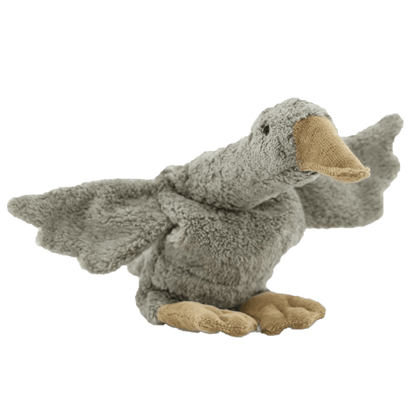 Cuddly toy goose gray small