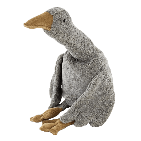 Cuddly toy goose gray large