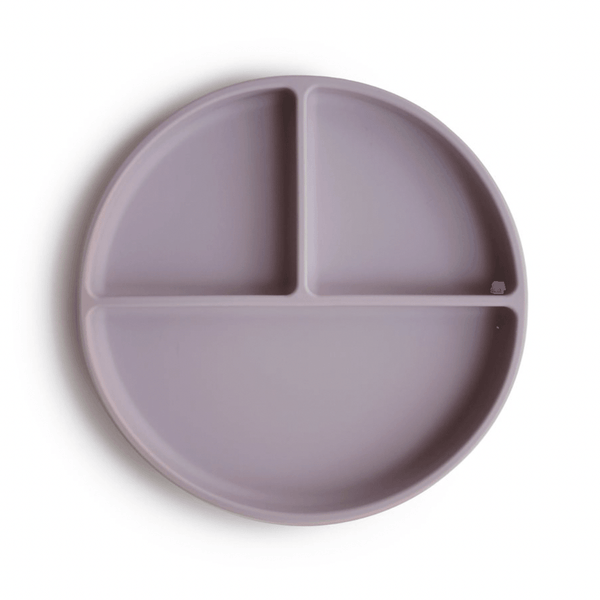Stay-put silicone plate Soft Lilac