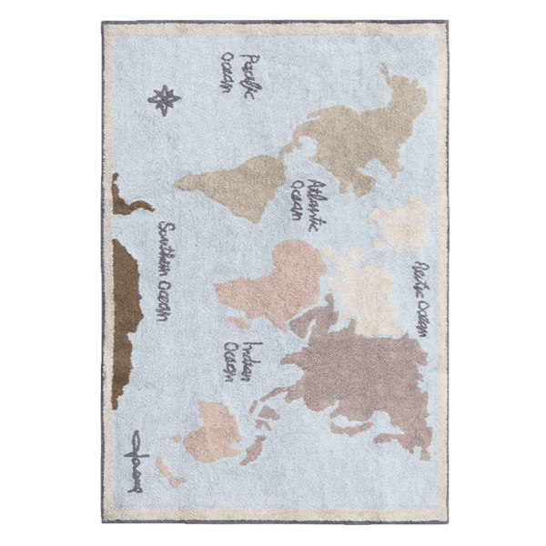 Teppich Vintage Map