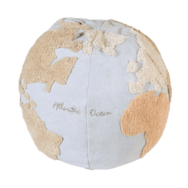Lorena Canals Sitzpuff World Map | Teppiche | Beluga Kids