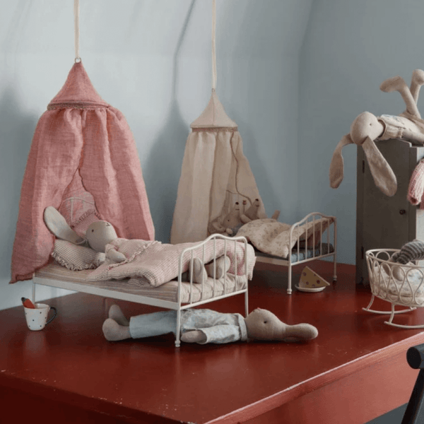 Maileg Miniature Betthimmel Creme | Puppenhaus-Zubehör | Beluga Kids