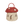 Rattan Basket Mushroom Red
