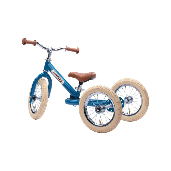 Trybike 2-in-1 Dreirad/Laufrad Vintage Blue