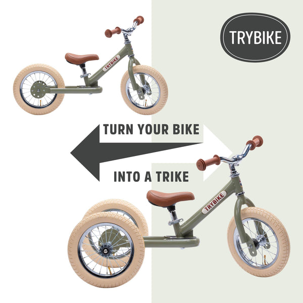Trybike 2-in-1 tricycle/balance bike Vintage Blue