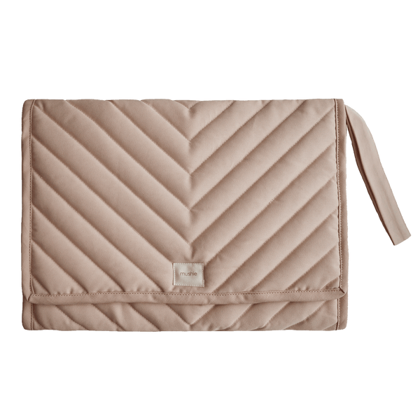 Portable changing mat taupe