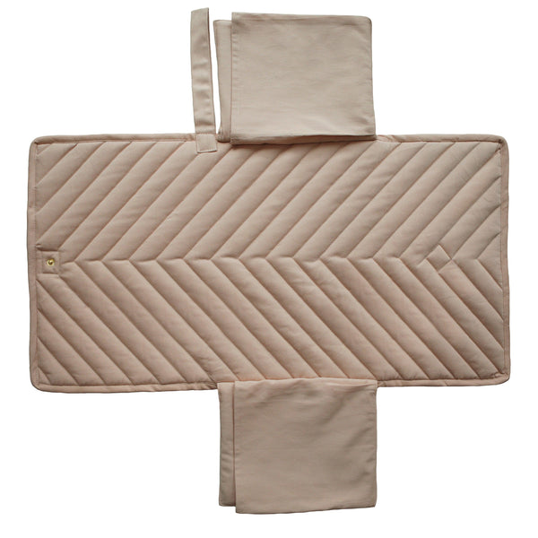 Portable changing mat taupe
