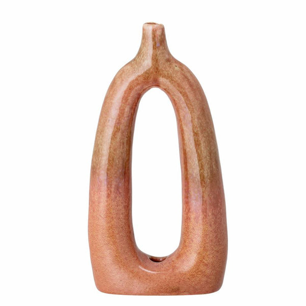 Bloomingville Baldrian Deco Vase, Orange, Stoneware | Vase | Beluga Kids