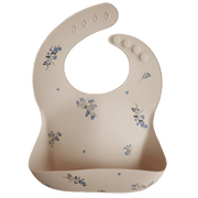 Silicone Bib Lilac Flower